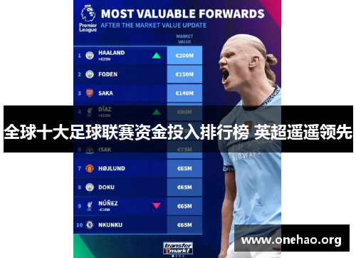 全球十大足球联赛资金投入排行榜 英超遥遥领先 全球十大足球联赛资金投入排行榜 英超遥遥领先